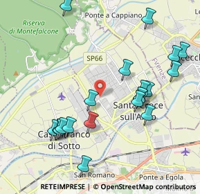 Mappa Via Sardegna, 56029 Santa Croce sull'Arno PI, Italia (2.2505)