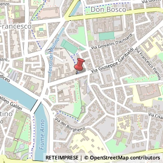 Mappa Via Giuseppe Garibaldi, 77, 56124 Pisa, Pisa (Toscana)