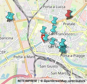 Mappa Lung'Arno Gambacorti, 56125 Pisa PI, Italia (1.10118)