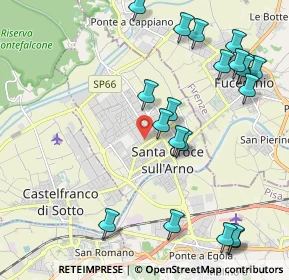 Mappa Via Ascanio Masini, 56029 Santa Croce sull'Arno PI, Italia (2.556)