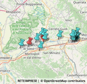 Mappa Via del Giardino San Pierino, 50054 Fucecchio FI, Italia (8.0495)