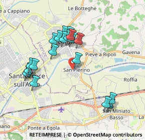 Mappa Via del Biancospino, 50054 Fucecchio FI, Italia (1.932)