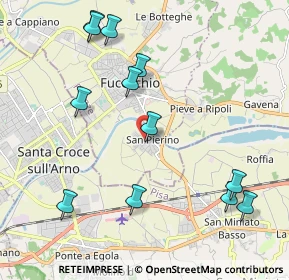 Mappa Via del Biancospino, 50054 Fucecchio FI, Italia (2.3875)