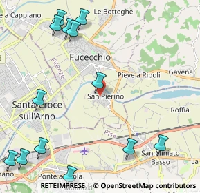 Mappa Via del Biancospino, 50054 Fucecchio FI, Italia (3.05)