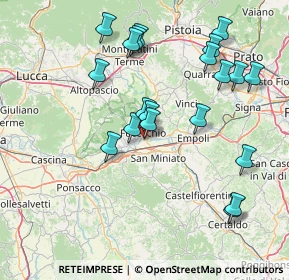 Mappa Via del Biancospino, 50054 Fucecchio FI, Italia (16.6245)