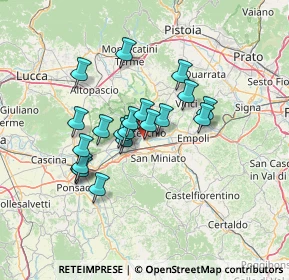 Mappa Via del Biancospino, 50054 Fucecchio FI, Italia (11.228)