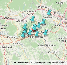 Mappa Via del Giardino San Pierino, 50054 Fucecchio FI, Italia (8.3525)