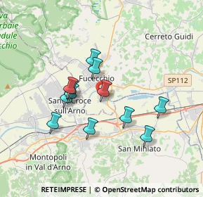 Mappa Via del Giardino San Pierino, 50054 Fucecchio FI, Italia (3.0525)
