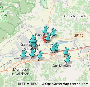 Mappa Via del Biancospino, 50054 Fucecchio FI, Italia (2.83143)