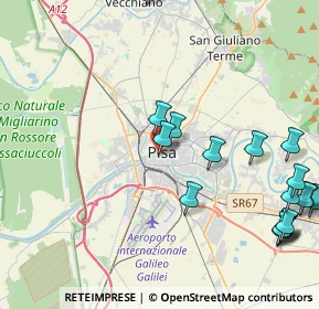 Mappa Via dei Facchini, 56125 Pisa PI, Italia (5.61389)