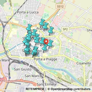 Mappa Via Vincenzo Gioberti, 56127 Pisa PI, Italia (0.765)