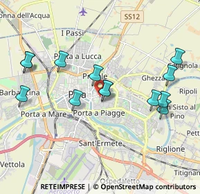 Mappa Via Vincenzo Gioberti, 56127 Pisa PI, Italia (2.05077)