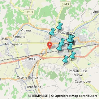 Mappa Via della Cooperazione, 50053 Empoli FI, Italia (1.6025)