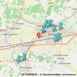 Mappa Via della Cooperazione, 50053 Empoli FI, Italia (1.95909)