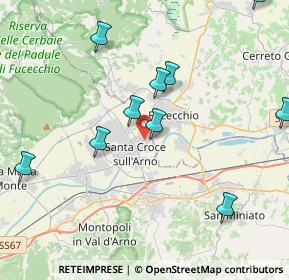 Mappa Via Sibilla Aleramo, 56029 Santa Croce sull'Arno PI, Italia (4.95545)