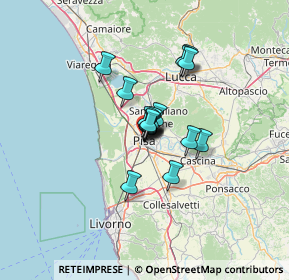 Mappa Via Borgo Stretto, 56127 Pisa PI, Italia (7.45353)