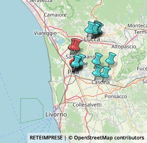 Mappa Via Borgo Stretto, 56127 Pisa PI, Italia (9.4625)