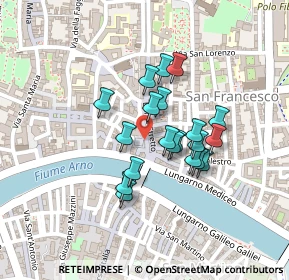 Mappa Borgo Stretto, 56127 Pisa PI, Italia (0.17)