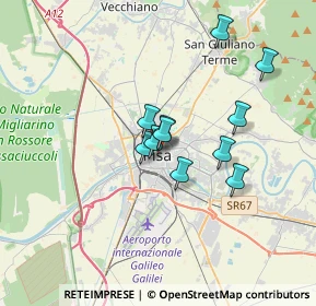 Mappa Via Borgo Stretto, 56127 Pisa PI, Italia (2.62182)