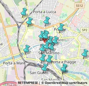 Mappa Via Borgo Stretto, 56127 Pisa PI, Italia (0.84158)