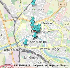 Mappa Via Borgo Stretto, 56127 Pisa PI, Italia (0.42636)