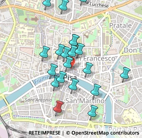 Mappa Borgo Stretto, 56127 Pisa PI, Italia (0.433)