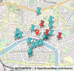 Mappa Via Borgo Stretto, 56127 Pisa PI, Italia (0.399)