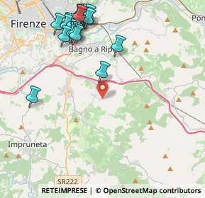 Mappa Via di Balatro, 50012 Bagno a Ripoli FI, Italia (5.225)