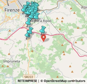 Mappa Via di Balatro, 50012 Bagno a Ripoli FI, Italia (5.037)