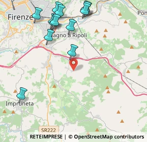 Mappa Via di Balatro, 50012 Bagno a Ripoli FI, Italia (5.17077)