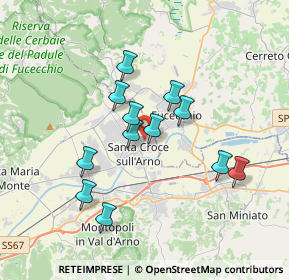 Mappa Via XI Febbraio, 56029 Santa Croce sull'Arno PI, Italia (3.11917)