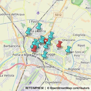Mappa Via Lorenzo Mossa, 56127 Pisa PI, Italia (1.16867)