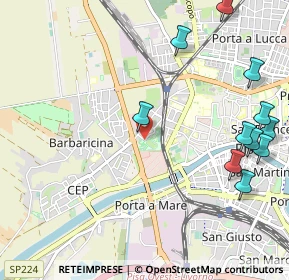 Mappa Piazzale dello Sport, 56122 Pisa PI, Italia (1.39727)