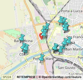 Mappa Piazzale dello Sport, 56122 Pisa PI, Italia (0.955)