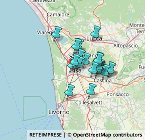 Mappa Piazzale dello Sport, 56122 Pisa PI, Italia (9.6295)