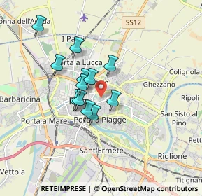 Mappa Via D'achiardi Giovanni, 56127 Pisa PI, Italia (1.34)