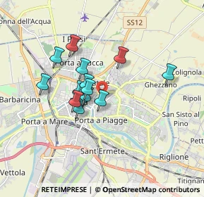 Mappa Via D'achiardi Giovanni, 56127 Pisa PI, Italia (1.36571)