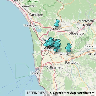 Mappa Via D'achiardi Giovanni, 56127 Pisa PI, Italia (6.21333)