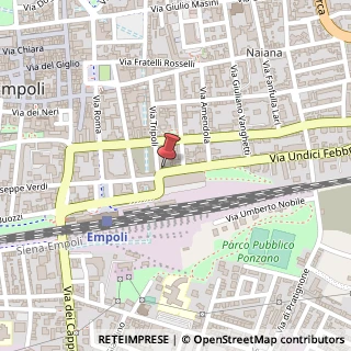 Mappa Via Tripoli, 75, 50053 Empoli, Firenze (Toscana)