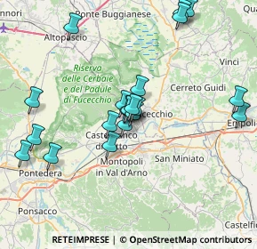 Mappa Via S. Tommaso, 56029 Santa Croce sull'Arno PI, Italia (7.385)