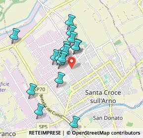 Mappa Via S. Tommaso, 56029 Santa Croce sull'Arno PI, Italia (0.82125)