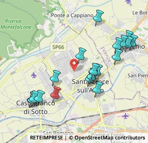 Mappa Via S. Tommaso, 56029 Santa Croce sull'Arno PI, Italia (2.1245)