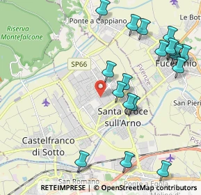 Mappa Via S. Tommaso, 56029 Santa Croce sull'Arno PI, Italia (2.615)