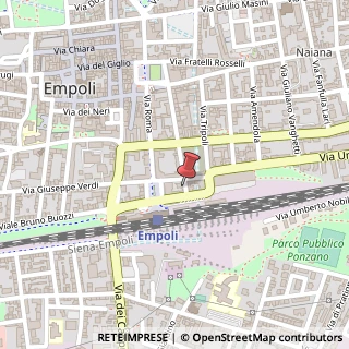 Mappa Via Curtatone e Montanara, 76, 50053 Empoli, Firenze (Toscana)