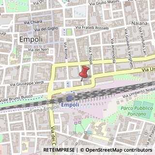 Mappa Via Curtatone e Montanara, 74, 50053 Empoli, Firenze (Toscana)