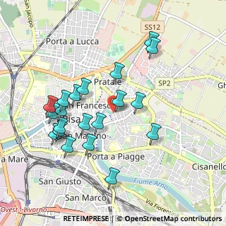 Mappa Via delle Trincere, 56127 Pisa PI, Italia (0.985)