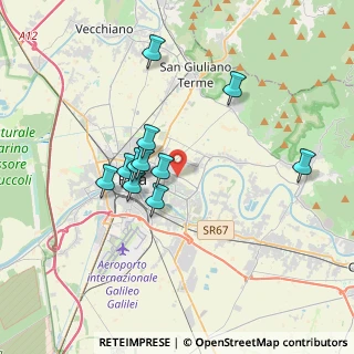 Mappa Via Ferruccio Giovannini, 56017 San Giuliano Terme PI, Italia (3.20091)