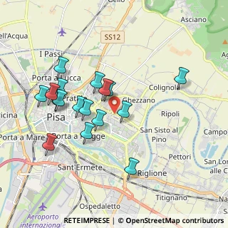 Mappa Via Ferruccio Giovannini, 56017 San Giuliano Terme PI, Italia (1.85294)