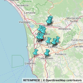 Mappa Via Ferruccio Giovannini, 56017 San Giuliano Terme PI, Italia (9.222)