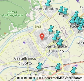 Mappa Via Lombardia, 56029 Santa Croce sull'Arno PI, Italia (3.001)